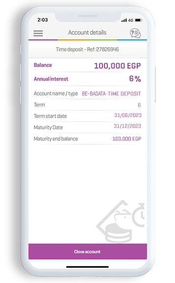 Time deposit account